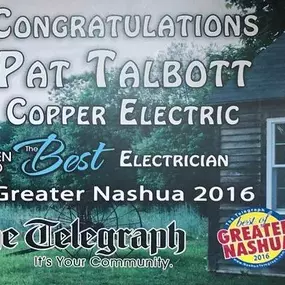 Greater Nashua Best Electrician 2016