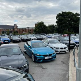 Cars outside the BMW Hull dealership