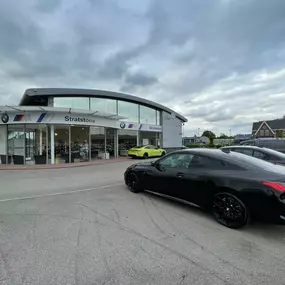 Cars outside the BMW Hull dealership