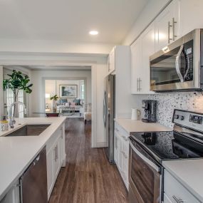 Kitchen quartz counters