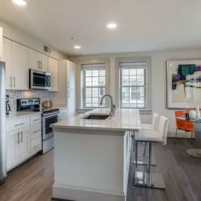 Kitchen island living room