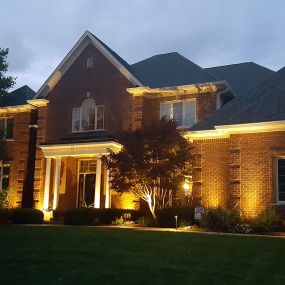 Custom Touch Irrigation work example #2, exterior house lighting.