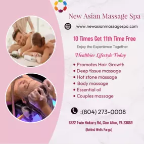 A couple's massage is just like any other massage service, 
but you and your partner receive the massage at the same time, 
on separate tables, and by two different massage therapists. 
The massage is generally offered in a private room on side-by-side massage tables.