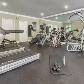 Fitness center with cardio and strength equipment