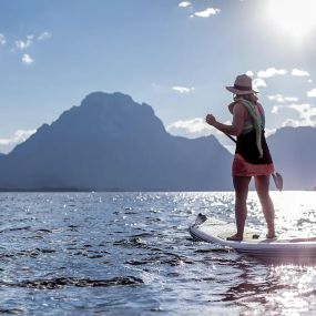 Visit Snow King Mountain Sports to rent Stand Up Paddleboards.