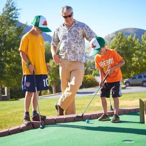 Bring your friends and family to Snow King Mountain to enjoy our Mini-Golf Course.