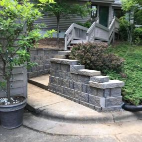 Beautifully built retaining wall in Winston-Salem, NC