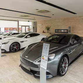 Inside the Aston Martin Wilmslow showroom