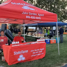 Sponsor at the local half marathon!