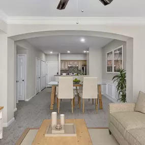 Camden Peachtree City apartments in Peachtree City, GA dining room with arches