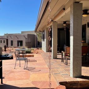 Example of a residential gutter installation in Sedona AZ