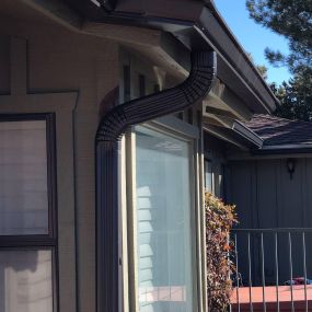Example of a residential gutter installation in Sedona AZ