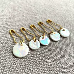 Elevate your knitting with beautiful, one-of-a-kind stitch markers from Hollybanks Lane.