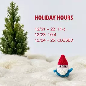 Holiday Hours