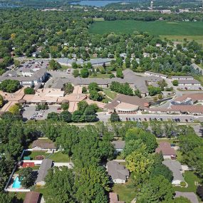 Aerial view of Bethesda campus, Willmar, MN