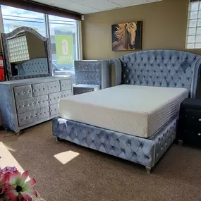 We all work hard for our money on a daily. Lets make your room over with this new bedroom set today. Get what you deserve at a price that is fair for you.