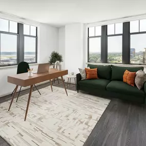 Penthouse den at Camden Potomac Yard apartments in Arlington, VA