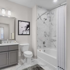 Bathroom single vanity grey design scope