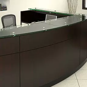 Transform your reception area with stylish and functional office reception desks from Discount Office Equipment in Berkley, MI. Explore a wide selection of designs to create a welcoming and professional first impression for your clients and guests.