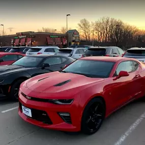 Camaro lineup at Vaughn Automotive.