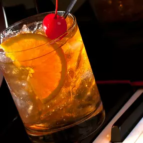 Enjoy the classic sophistication of an Old Fashioned cocktail at Golden Steer Steakhouse.