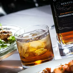 Enjoy a selection of fine whiskeys amidst the warm ambiance of Golden Steer Steakhouse.