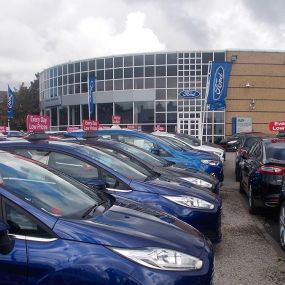 Ford car stock at the Blackpool dealership