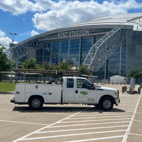 One of the Tioga trucks at the AT&T plaza in Arlington Texas.