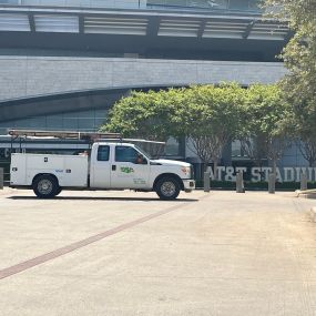 The Tioga Truck outside of the Stadium Club at AT&T Stadium in Arlington Texas.