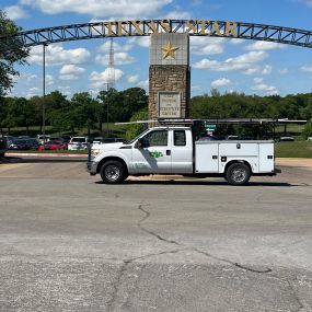 A Tioga service truck at Texas Star in Euless Texas.