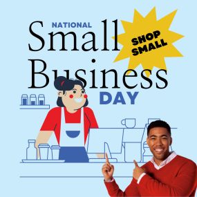 Shop small this week! It is National Small Business Day on May 10th. Be sure to support your small businesses this week. From your University Place State Farm Office. ????️