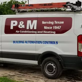 P & M Air Conditioning and Heating Houston, TX Van