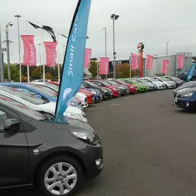 Cars for sale outside the Vauxhall Kilmarnock dealership