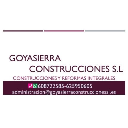 Logo van GOYASIERRA CONSTRUCCIONES, S.L.