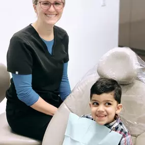 Dr. Sandhu's Son In Danielle's Chair Today