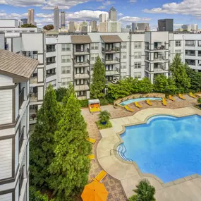 Pool with expansive sundeck