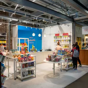 Shops inside krog street market near the community