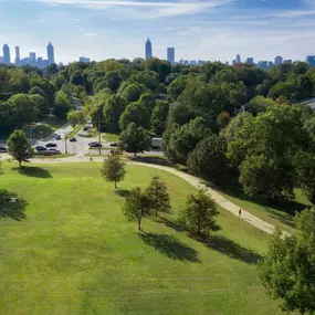 Freedom park near downtown atlanta and the community