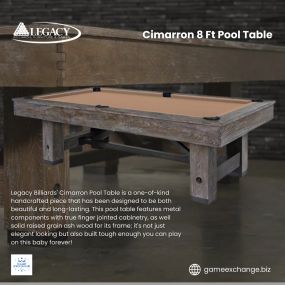 Legacy Cimarron Pool Table at Game Exchange of Colorado