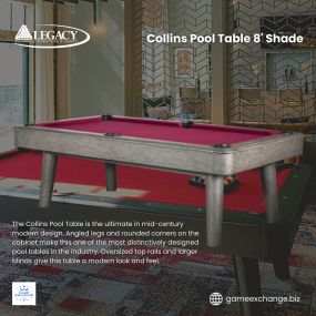 Legacy Collins Pool Table at Game Exchange of Colorado