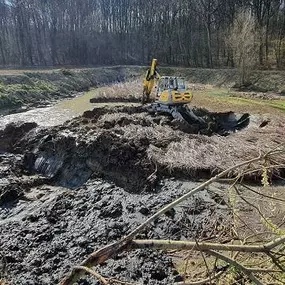 Gerlinger Erdbau - Wasserbau - Schreitbagger