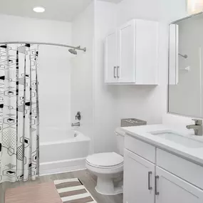 Bathroom with spacious bathtub at Camden Montague apartments in Tampa, FL