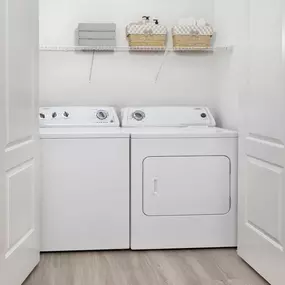 Full size side by side washer dryer at Camden Montague apartments in Tampa, FL