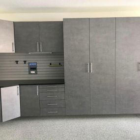 It’s garage goals time! Want to transform your garage from tool shed to perfection? We can help! Here’s a Garage Cabinetry job we did in Tampa. You’ll want to make this garage your own. #TailoredLivingTampa #TampaFL #GarageCabinets #CustomCabinets #GarageOrganization #FreeConsultation