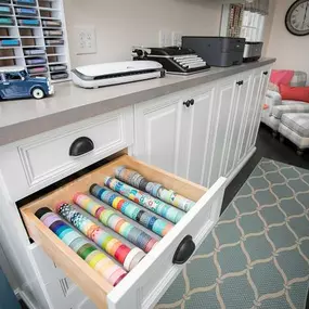 Have a place for everything and everything in its place with our custom Craft and Hobby Storage solutions. Whether it's model building, woodworking, quilting, or another pastime, we’ll custom design a solution to store your materials.