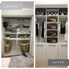 Embrace Your New-Found Space with Tailored Living of Tampa, whether you're looking for additional storage solutions or organizing your laundry room, we are here to design the perfect space for your family. #UpgradeDesigns  #dreamhome  #organization  #storage #tailoredlivingtampa