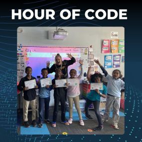 Congratulations to our top coders in Elementary School!
Together these kiddos completed more than 100+ hours of code on code.org in December!

Arryn Lofton
Madison Cherry
Riley Robinson
Phoenix Molitas
Essey Chisolm
Asa Carter
Amir Jamison

We also celebrCongratulations to our top coders in Elementary School!
Together these kiddos completed more than 100+ hours of code on code.org in December!

Arryn Lofton
Madison Cherry
Riley Robinson
Phoenix Molitas
Essey Chisolm
Asa Carter
Amir Jamison

We a