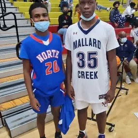 Look who's growing up... MCSA alumni and former basketball players, Micah and Aiden squared off against each other. We are so proud of our alumni! Keep up the great work!!  #MCSAALUMNI #TitanAlumni