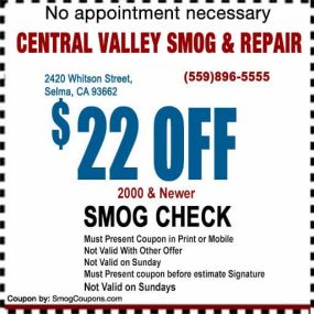 Smog Check Low Price