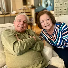 State Farm agent, Larry Cochran gave me my first job. Great picture taken by Cindy Cochran during a visit with my mom, Delores Meeks today. Larry practically raised me with State Farm and I owe a debt of gratitude to him and Cindy for my 22 (and counting) year career. Mom looking great today too! Sad I missed it